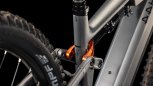 Celoodpružené elektrokolo CUBE STEREO HYBRID ONE44 HPC SLX SLABGREY´N´ORANGE 2025