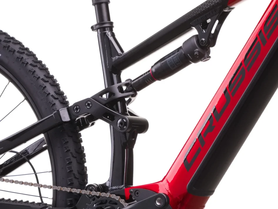 Celoopdružené elektrokolo CRUSSIS E-FULL 9.11 715 WH 2026 detail tlumiče