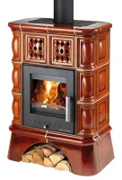 Krbová kachlová kamna HAAS+SOHN TREVISO TV II KACHLOVÝ SOKL - medovník III