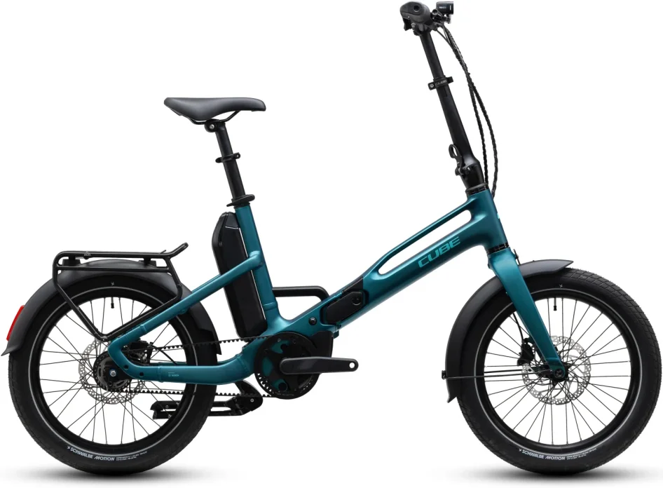 Skládací elektrokolo CUBE FOLD HYBRID DELUXE 540 METALLICPETROL´N´SEA 2027