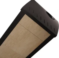 Krbová plechová kamna HS FLAMINGO AQUAFLAM VARIO BARMA 11/7 javor detail