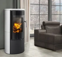 Krbová kachlová kamna ROMOTOP LAREDO 01 - v interiéru II Krbová kachlová kamna ROMOTOP LAREDO 01 - v interiéru II