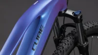 Elektrokolo CUBE REACTION HYBRID ONE 800 TRAPEZE BLUEIRIS´N´REFLECT 2026 detail rámu