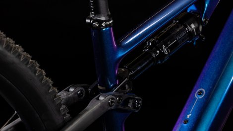 Celoodpružené elektrokolo CUBE AMS HYBRID ONE44 C:68X SLX 29 DEEPCOBALT´N´BLACK 2025