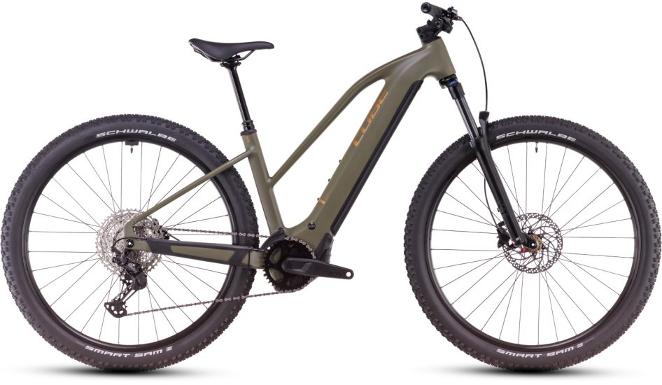 Elektrokolo CUBE REACTION HYBRID PRO 600 WH TRAPEZE DUSTOLIVE´N´GOLD 2025