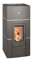 Peletová kamna HAAS+SOHN HSP 6 RUEDA PGI ANTRACIT/BÍLÉ LIŠTY