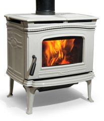 Kanadská litinová krbová kamna PACIFIC ALDERLEA T4 CLASSIC WHITE