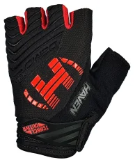 Cyklistické rukavice RUKAVICE DEMO NEO SHORT BLACK/RED