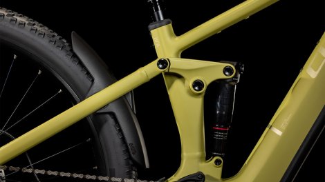 Celoodpružené elektrokolo CUBE STEREO HYBRID ONE22 RACE DRYGREEN´N´OLIVE 2025