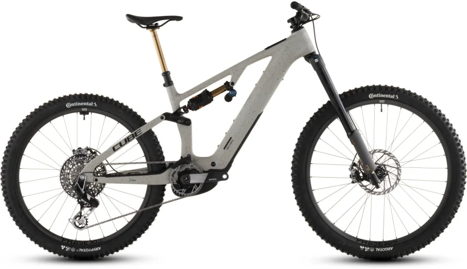 Celoodpružené elektrokolo CUBE AMS HYBRID 177 C:62 SUPER TM REEDBEIGEGRIT´N´ORANGE 2026