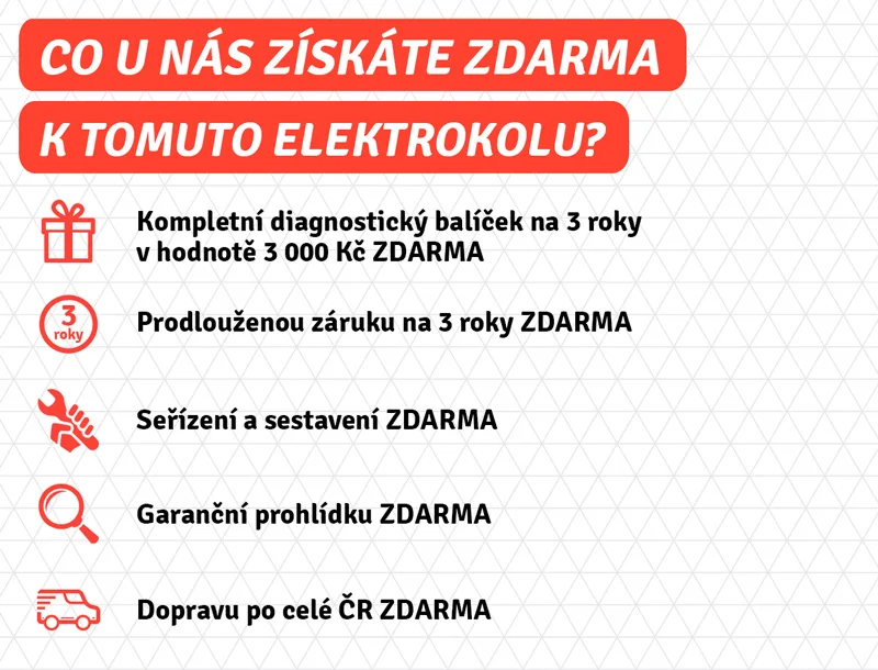 Co u nás získáte zdarma k tomuto elektrokolu?