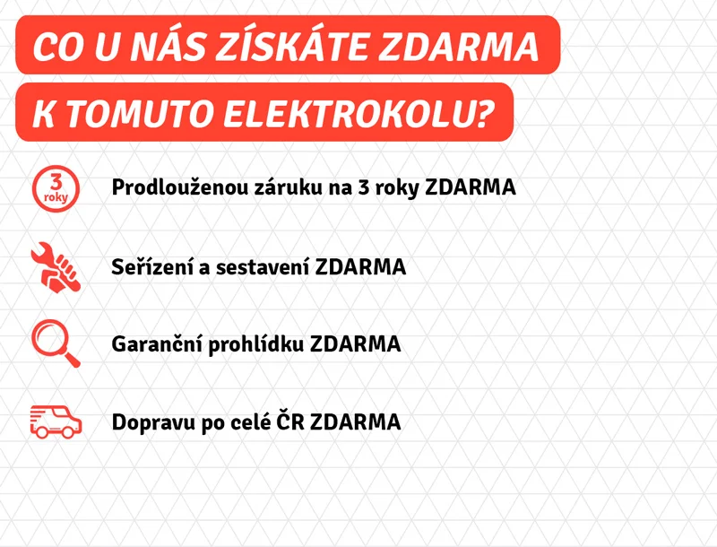 Co u nás získáte zdarma k tomuto elektrokolu?