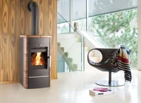 Krbová kachlová kamna HAAS+SOHN ALYTUS II TV - v interiéru