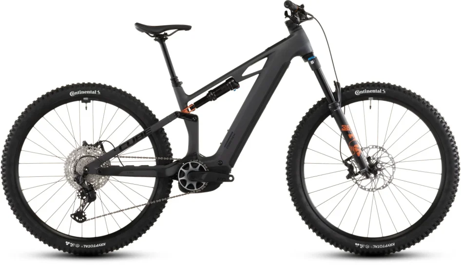 CUBE STEREO HYBRID ONE44 HPC SLX SLABGREY´N´ORANGE 2026 - Velikost rámu: XL (výška 185 - 195 cm)
