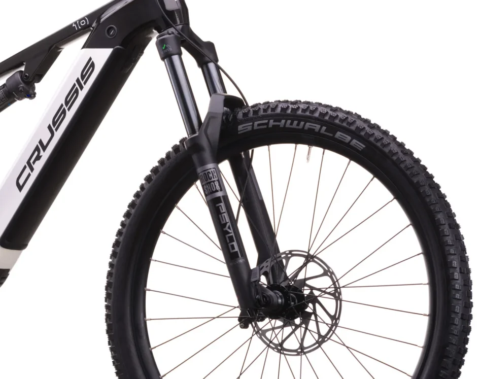 Celoopdružené elektrokolo CRUSSIS E-FULL 10.11 715 WH 2026 detail vidlice