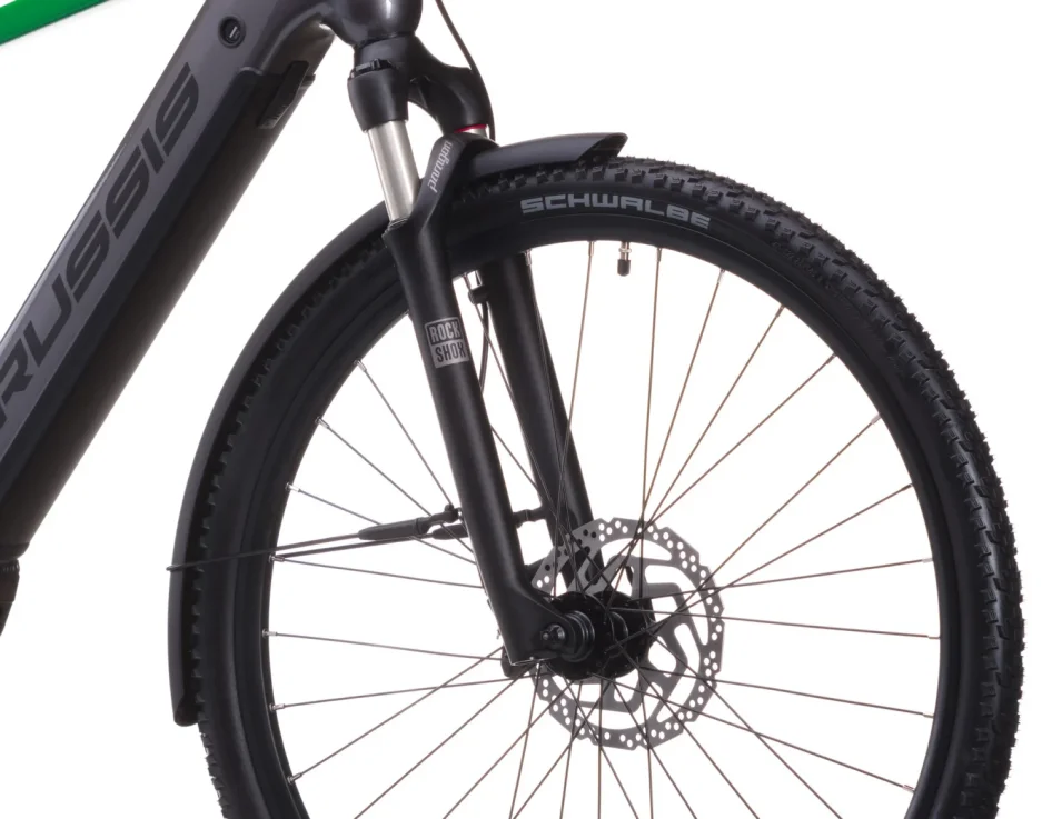 Elektrokolo CRUSSIS E-GORDO 9.11 715 WH 2026 detail vidlice