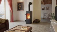 BLAZE HARMONY ELEMENT 04 ANTHRACITE - Vývod kouřovodu: Zadní