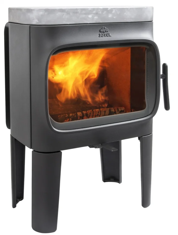 Litinová krbová kamna JOTUL F 305 LL ČERNÝ LAK z boku 2