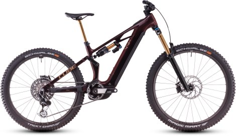 Celoodpružené elektrokolo CUBE STEREO HYBRID ONE77 HPC SLT SOLARECLIPSE´N´BRONZE 2025