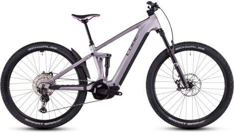 Celoodpružené elektrokolo CUBE STEREO HYBRID ONE22 SLX LILACBREEZE´N´REFLECT 2025