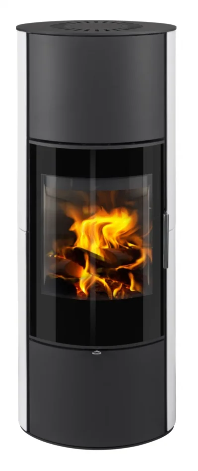 Krbová kachlová kamna ROMOTOP LAREDO 01 AKUM - čelní pohled