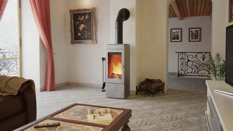 BLAZE HARMONY ELEMENT 04 SILVER GREY - Vývod kouřovodu: Vrchní