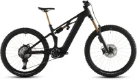 Celoodpružené elektrokolo CUBE STEREO HYBRID ONE77 HPC AT CARBON´N´GOLD 2026