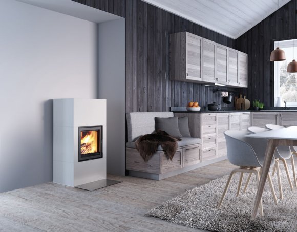 Krbová kamna s levým a pravým otevíráním