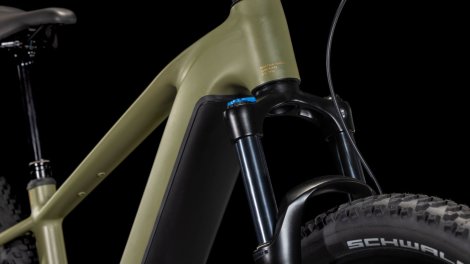 Elektrokolo CUBE REACTION HYBRID PRO 600 WH DUSTOLIVE´N´GOLD 2025