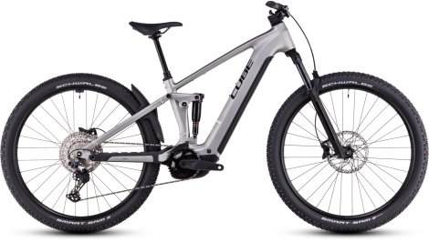 Celoodpružené elektrokolo CUBE STEREO HYBRID ONE22 RACE SILVER´N´BLACK 2025