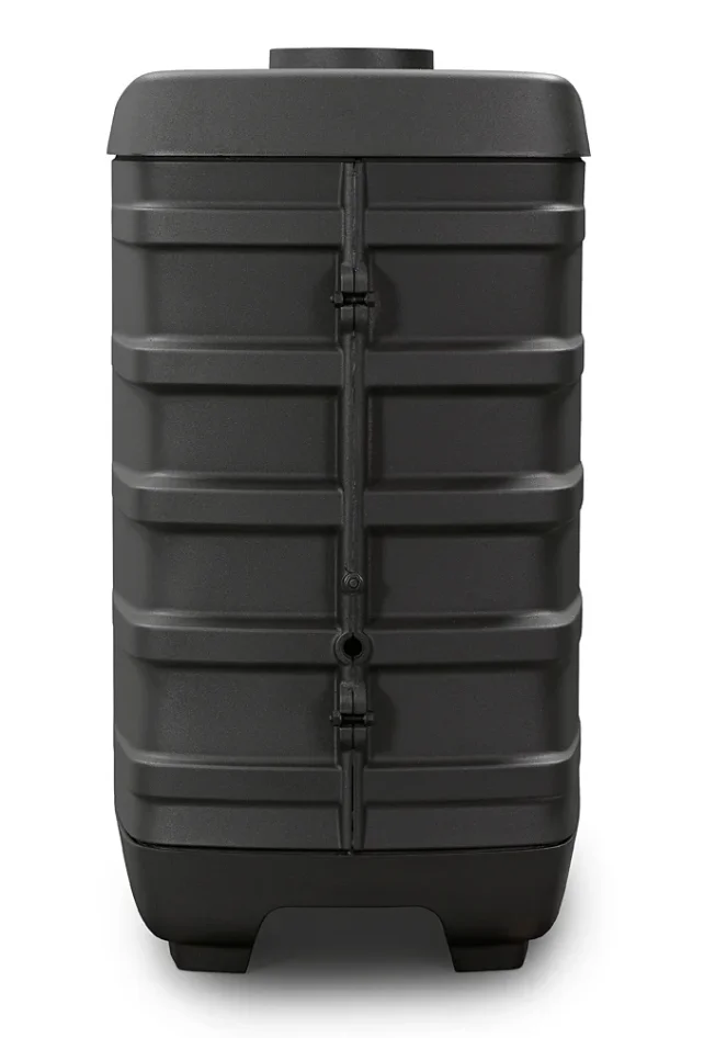 Litinová krbová kamna DOVRE BRUT - pohled zezadu