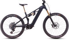 Celoodpružené elektrokolo CUBE STEREO HYBRID ONE77 HPC AT CARBON´N´GOLD 2025