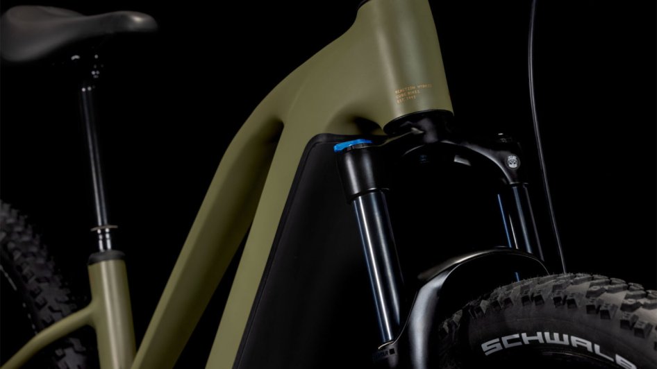 CUBE REACTION HYBRID PRO 600 WH TRAPEZE DUSTOLIVE´N´GOLD 2025