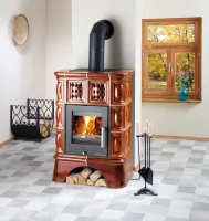 Krbová kachlová kamna HAAS+SOHN TREVISO TV II KACHLOVÝ SOKL - medovník I