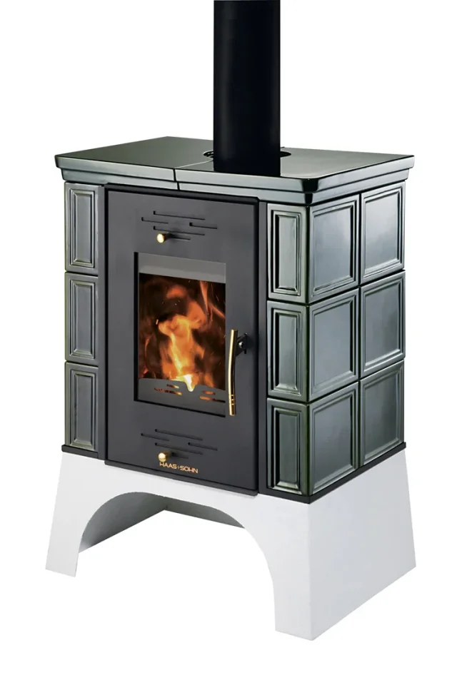 Krbová kachlová kamna HAAS+SOHN EBOLI - zelená