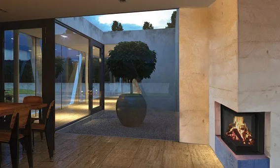 Jak vyřešit přívod vzduchu z exteriéru ke krbové vložce?