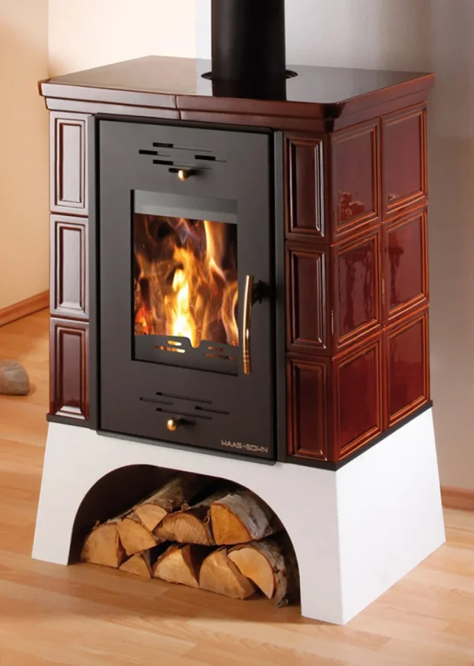 Krbová kachlová kamna HAAS+SOHN EBOLI - hnědá