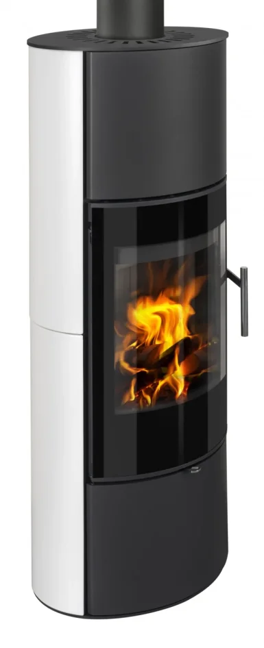 Krbová kachlová kamna ROMOTOP LAREDO 01 AKUM - boční pohled