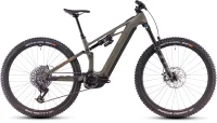 Celoodpružené elektrokolo CUBE STEREO HYBRID ONE44 HPC TM DUSTYOLIVE´N´GOLD 2025