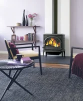 Litinová krbová kamna JOTUL F 400 ECO ČERNÝ LAK - v prostoru 2