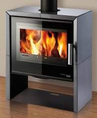 Krbová kamna HAAS+SOHN JONSBO ČERNÁ/KACHLE ŠEDÁ