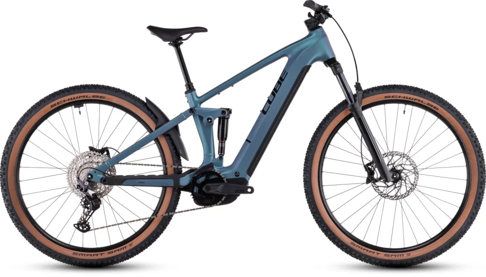 Celoodpružené elektrokolo CUBE STEREO HYBRID ONE22 RACE SMARAGDGREY´N´BLACK 2025