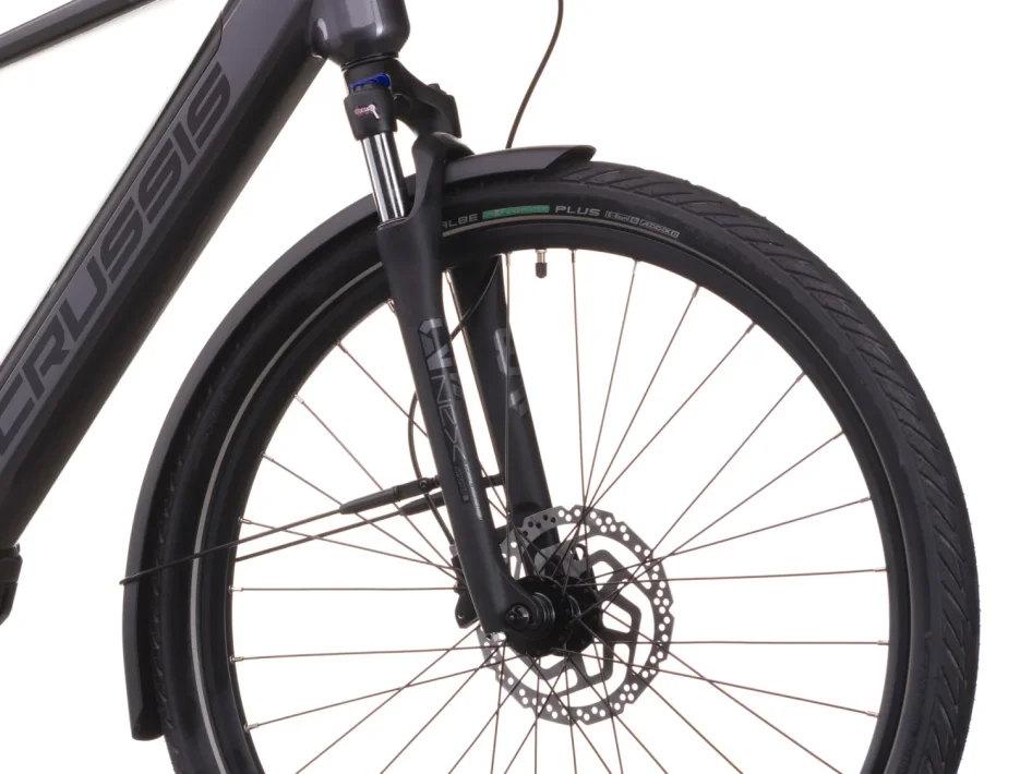 Elektrokolo CRUSSIS E-GORDO 7.11 715 WH 2026 detail vidlice