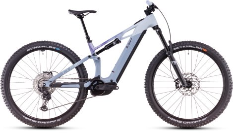 Celoodpružené elektrokolo CUBE STEREO HYBRID ONE44 HPC RACE PIGEONBLUE´N´ART 2025