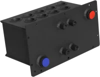 Krbová plechová kamna HS FLAMINGO AQUAFLAM VARIO LEND 11/5 teplovodní výměník 5 kW