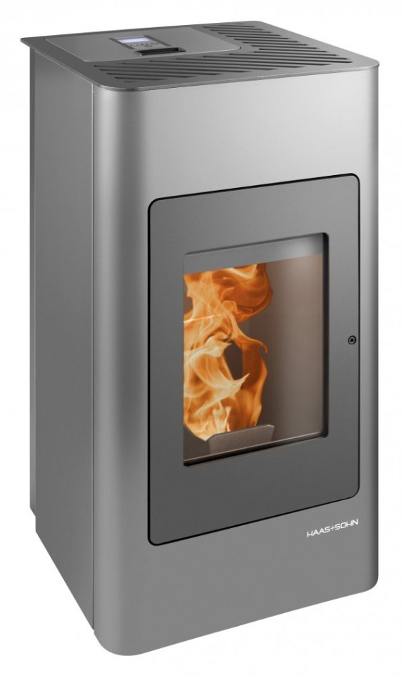 Peletová kamna HAAS+SOHN HSP 1.17 ŠEDÁ/ČERNÁ