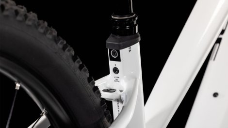 Elektrokolo CUBE REACTION HYBRID SLT TRAPEZE METALLICWHITE´N´BLACK 2025