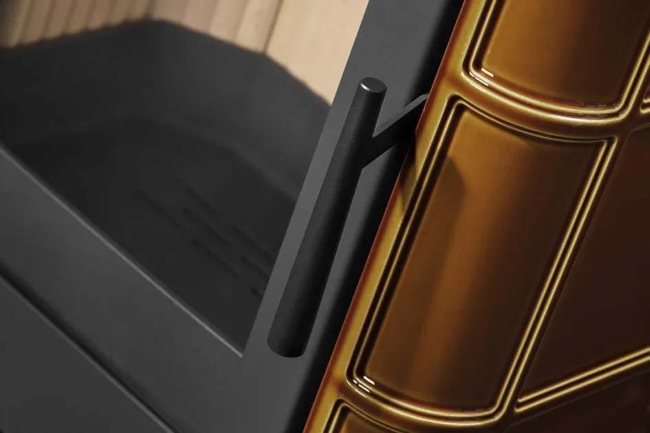 Krbová kachlová kamna ROMOTOP SIENA N 01, hnědá - detail IV