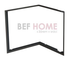 BEF HOME ZAZDÍVACÍ RÁMEČEK 1X90° ČERNÝ BEF FLAT 6 L