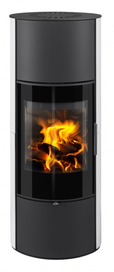 Krbová kachlová kamna ROMOTOP LAREDO 01 AKUM - čelní pohled